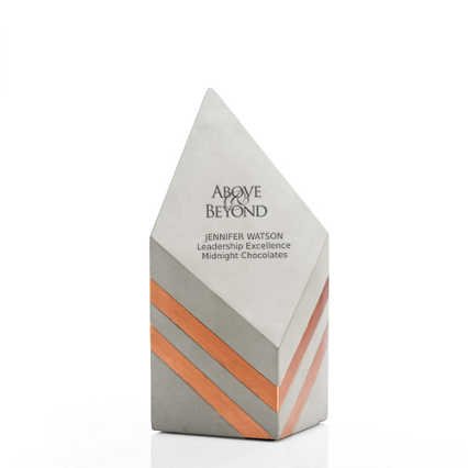 Concrete Modern Award - Copper Diamond